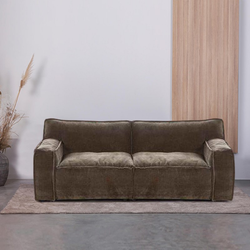 Canapé d'angle ETHAN assises coulissantes (286 cm) - MiLOME